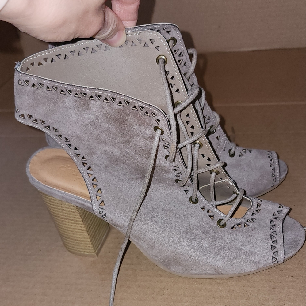 Charlotte Russe Lace Up Booties